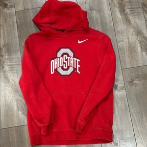 Nike Kids Unisex Red Ohio State Hoodie